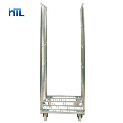 Hml Transport Durable Folding Pallet Wire Mesh Trolley Roll Container, Trolley Cage, Mobile Cage Trolley image 4
