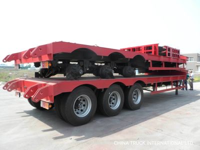 Hydraulic Front Loading Gooseneck Detachable Lowboy Truck Semi Trailer Low Loader, Low Loader, Gooseneck Trailer image 5