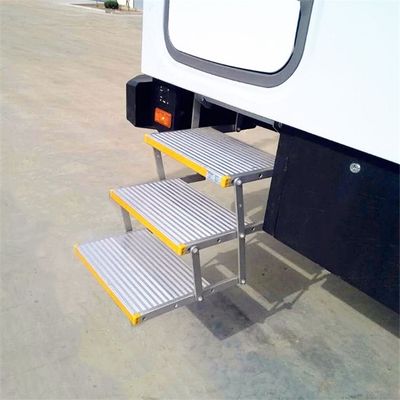 Three Steps Manual Folding Step for Motorhome and Caravan, Manual Step, Telescopic Ladder image 4