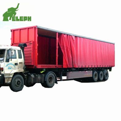 Bulk Cargo Transport 3 Axles 60 Tons Curtain Side Semi Trailer, Curtain Side Trailer, Bulk Cargo Trailer image 3
