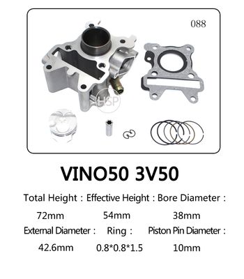 Motorcycle Spare Part Motorcycle Cylinder Block Kit for YAMAHA VINO50 3V50 OVETTO 4T, Motorcycle Parts, Scooter Engine Parts image 2