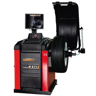 Unite 3D 17''LCD Monitor Smart Wheel Balancer for Car Motorcycle Wheel Balancing Machine U-579, Smart Wheel Balancer, Motorcycle Wheel Balancing image 2