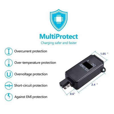 SAE to USB Adapter with Voltmeter, Motorcycle Quick Disconnect Plug with Waterproof Dual USB Charger 2.1A, Motorcycle Parts, Battery Charger image 5