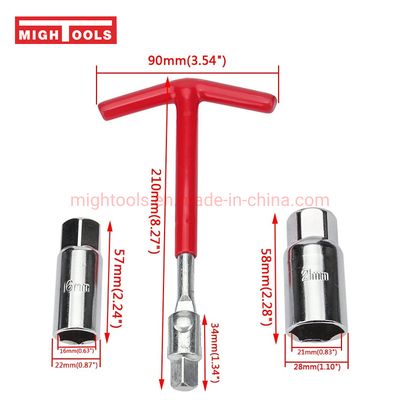 T-Handle Universal Joint Spark Plug Socket Wrench, T-Handle, Joint Spark Plug image 2