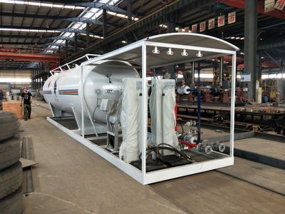 25m3 LPG Skid Storage Pressure Tank Refilling Propane Gas Filling Station LPG, LPG Tank Gas Station, LPG Skid Station image 6