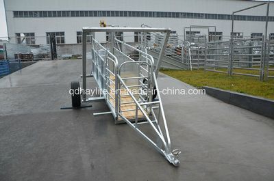Hot DIP Galvanized Mobile Sheep Transport Trailers, Sheep and Sheep Panel Transport Trailer, Ranch Mobile Sheep Panel Trailer image 2