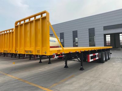 Light Duty New 20/40/45/48 FT Cargo Container Transport Trailer Flat Bed Flatbed Truck Container Semi Trailer, Trailer, Semi Trailer image 5