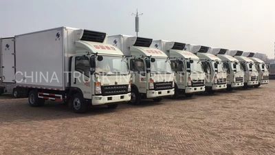 Sinotruk HOWO 4X2 Refrigerated Truck for Food Transportation, Trucks, Refrigerator Truck image 5