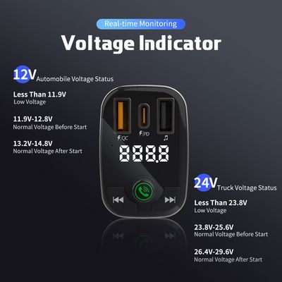 50W Car Fast Charger Type C USB Pd Charger with FM Transmitter, Car USB Charger, Car FM Transmitter image 6