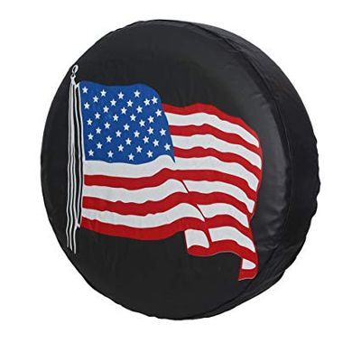 PVC Leather Waterproof Dust-Proof Universal Spare Wheel Tire Cover, Tyre Hood, Tire Covers image 3