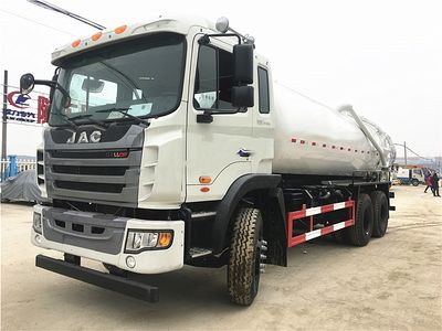 JAC 6X4 10 Wheeler Left Hand Drive Liquid Waste Vacuum Suction Dredging 16000L Cesspit Emptier, Cesspit Emptier, Vacuum Suction Truck image 2