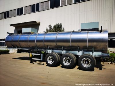 3 Axles Lined LLDPE Bleach Sodium Hypochlorite Liquid Tanker Truck Trailer 30t Insulated Rockwool 80mm for 10% -15% Naclojavel Chemical ), Sodium Hypochlorite Tank, Bleach Tank image 4
