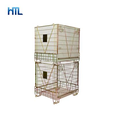 European Warehouse Storage Pet Preform Wire Mesh Container with Wheels, Pet Preform Container, Pet Preforms Wire Container image 4