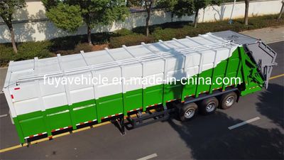 3 Axles Compactor Garbage Semi Trailer with 57HP Diesel Engine, Waste Container, Garbage Compactor Trailer image 6