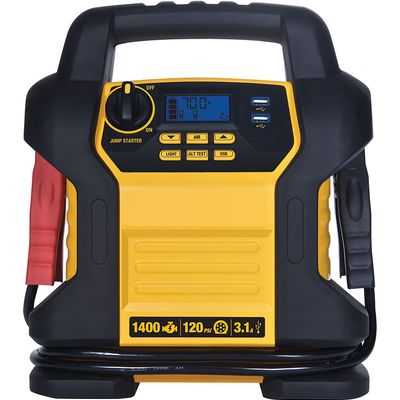 120 Psi Digital Multifunction Portable Power Station Jump Starter with 3.1A USB Ports Battery Clamps, Booster Cables, Battery Booster Cable image 3