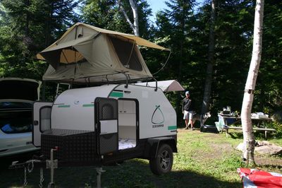 Compact Mini Retro Lightweight Teardrop Camper Trailer with Kitchen, Australian Teardrop Trailer, Teardrop Trailer Parts image 5