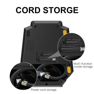 3676 Wired Digital Auto Stop 12V DC Mini Portable Car Air Pump Compressor Inflators Bike Motorcycle Car Tire Inflator, Tyre Inflator, Portable Air Pump image 3