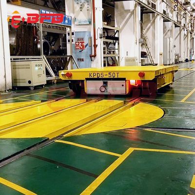 Turntable Rail Transfer Trolley Running on Insulated Railway (KPDS-63T), on-Rail Transfer Trolley, Motorised Rail Transfer Trolley image 4
