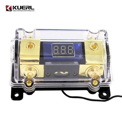 Car Audio Power Transparent Fuse Holder Stereo Distribution Block with LED Display, Car Agu Fuse Holder, Car Audio Amplifier Fuse Holder image 2