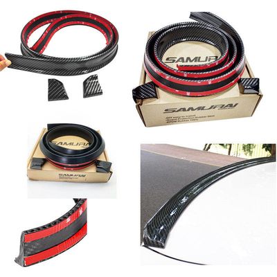 1.5m Universal Car Rubber Strip Bar Spoiler Tailfin Tail Fin Rear Wing Tailgate Hatchback for Carsh, Rear Bumper Protector, Rear Spoiler image 5