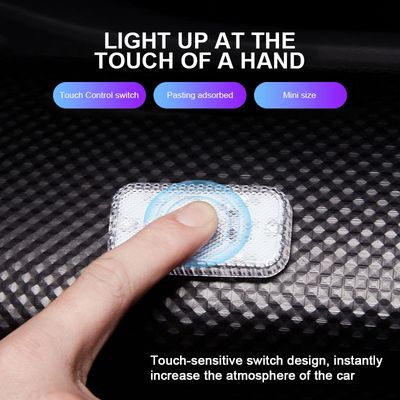 Eurs Car Roof Decorative Lights Wireless LED Indoor Touch Lights USB Charging Door Feet Trunk Reading Lights, Automobile Lamp, Dynamic Welcome Lamp image 6