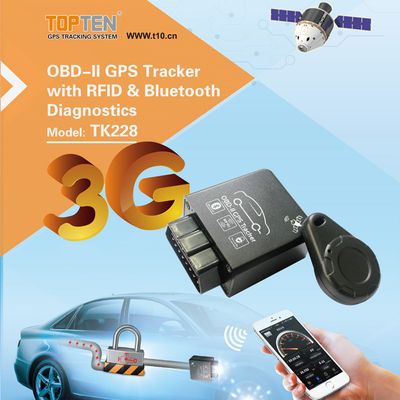 3G OBD-II Tk228 1939 GPS Tracker with RFID & Diagnostics (EF), 3G Tracker, GPS OBD 2 Tracker image 3