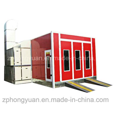 Hongyuan Car Painting Booth Oven Cabin Car Wash Booth with Italy Riello Gas Burner and Diesel Burner, Garage Equipment, Spray Booth image 2