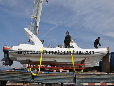 Liya 8.3m China Rib Boat with Rigid Hull, Rigid Hull Rib Boat, Rib Boat with CE image 4