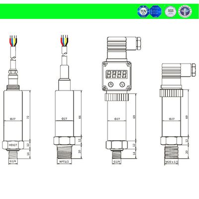 Absolute Pressure Transmitter Piezoresistive Silicon Die Pressure Sensor for Atmospheric Measurement, Pressure Sensor, Pressure Transmitter image 2