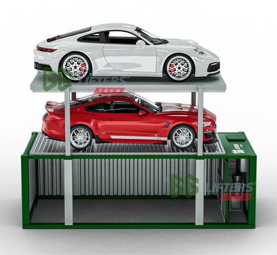 Scissors Car Lift Double-Layer Parking Lift Garage Equipment smart parking system, parking system, car parking lift image 2