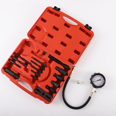 17PCS Professional Pressure Gauge Used Diesel Truck Engine Tu-15b Cylinder Pressure Meter for Engine Diesel Truck and Engine Testing Tool Kit, Air Tools, Air Compressor image 3