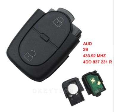 for Audi A3 A4 A6 Flip Folding Remote Control Car Key Fob 433.92MHz ID48 Transponder Chip 2 Button 4D0837231r for Audi, Audi Key, Car Key image 6