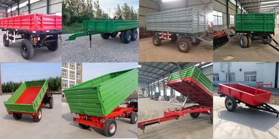 Support Custom Made 3ton Single Alex Unload Tractor Tailer, Axle Farm Trailer, EU Trailor image 5