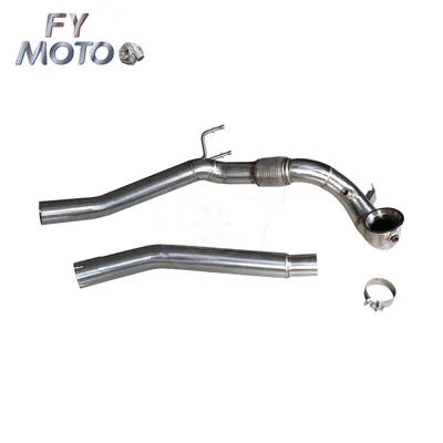 VW Golf 8r Stainless Steel Catted Exhaust Downpipe, VW Downpipe, Downpipe