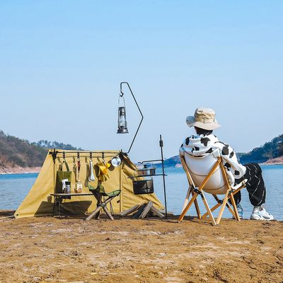 Multifunctional Folding Triangle Thicken Windscreen Camping Canvas Iron Windproof Outdoor Hiking Self-Driving Cooking Windbreak Wbb15469, Windbreak, Self-Driving Cooking Windbreak image 6