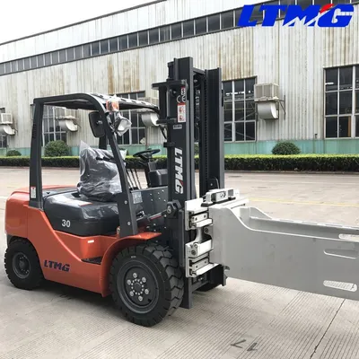 Ltmg 3ton Newly Small Forklift Diesel with Bale Clamp Attachment, 3 Ton Forklift, Mini Forklift