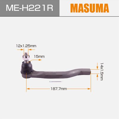 Me-H221r Masuma Auto Suspension System Assembly Tie Rod End 53540-Smj-003 for ABA-Fn2, Tie Rod End, Assembly Tie Rod End for ABA-Fn2 image 2