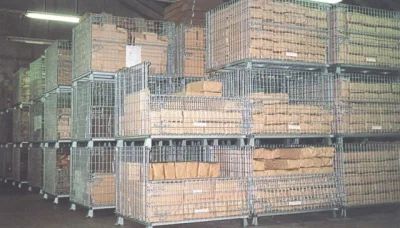 Foldable Galvanized Collapsible Steel Wire Mesh Container for Factory Workshop, Wire Mesh Pallet Cage, Storage image 4