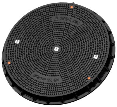 Clear Open Dia. 900mm D400 SMC Watertight Round Heavy Duty Inspection Manhole Covers and Frame FRP Composite Lockable Double Sealed Manhole Cover, Manhole Cover, Manhole Covers image 4