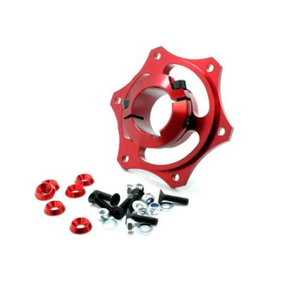 Color Anodized Aluminum 6061 25mm 6 Keyway CNC Go Kart Sprocket Carrier, CNC Kart Sprocket Carrier, Go Kart Sprocket Carrier image 5