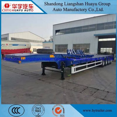 One/Two/Three/Four Axle 50t/60t Lowbed Semi Trailer/Semitrailer for Engineer Vehicle Transport, Low Bed Semi-Trailer, Low Bed Trailer image 4