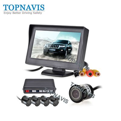 Waterproof Car Video Rear / Reverse Parking Sensor in 4.3 Inch Monitor, Car Parking System, Parking System image 2