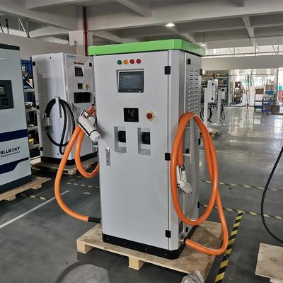 60kw GB/T Double Connectors DC EV Charger with 7 Inch Touch Screen, CE and TUV Cerificate, EV Charger, Double Connectors image 4