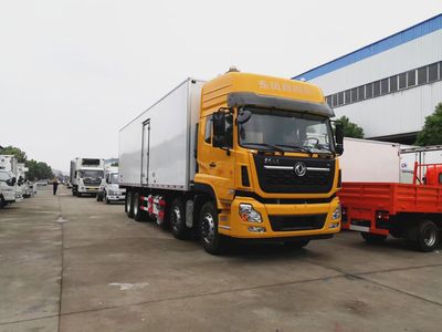 Dongfeng 8X4 385HP 59.2m3 Van 35 Ton Lightweight Design Refrigerator Freezing Van Cargo Truck, 35 Ton Refrigerator Box Truck, 35 Ton Refrigerator Truck image 2