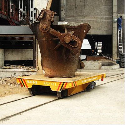 20t Steel Ladle Transfer Car Mounted on Rails for Molten Steel Transportation, Steel Ladle Transfer Car, Scrap Rail Car image 3