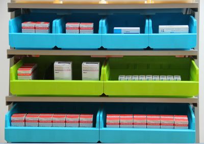 4s Store and Warehouse Plastic Bin Pick Rack Unit for Tool Organizing, Tool Parts Organizer, Bin Picking image 3
