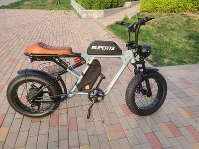 2023 New Soft Tail Lithium Battery Shock Electric Dirt Bicycle Aluminum Alloy 20-Inch Snow Model, Ebike, Electric image 6