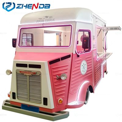 Colorful Customizable Mobile Food Trailer for Sale Food Truck or Trolley Juice Drink Food Cart with Full Kitchen, Vending, Mobile Car image 2