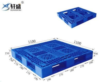 100% New Material Heavy Duty Grid Single Faced Plastic Pallet, Plastic Tray, Single Faced Pallet image 2