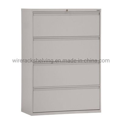 White Cold Rolled Plate Steel Storage Cabinet for Bank File Archive, Office Furniture Paper Cabinet, Document Worker Special Storage Cabinet image 2